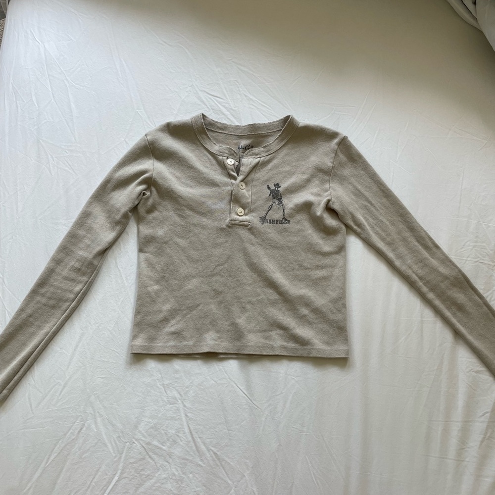 Brandy Melville John galt long sleeve cowboy shirt
